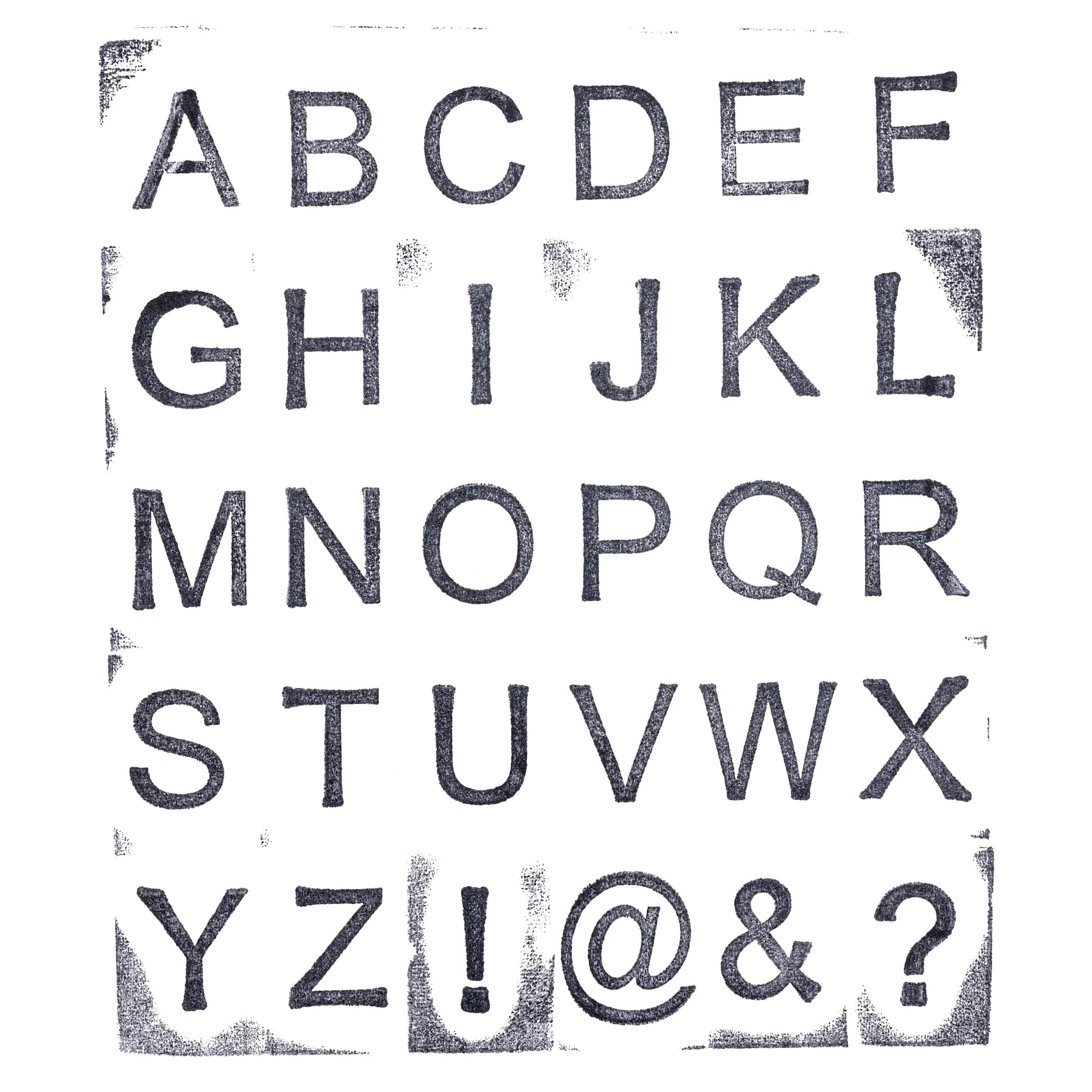 6 Pack: Upper Case Alphabet Wood Stamp Kit by Recollections™